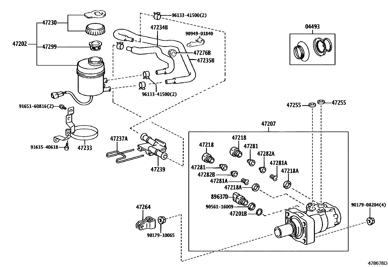 4702 — BRAKE MASTER CYLINDER
