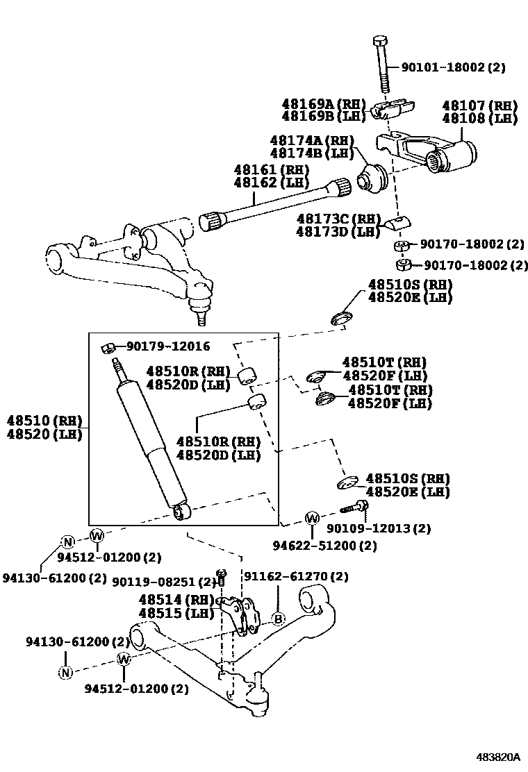 4803 — FRONT SPRING & SHOCK ABSORBER