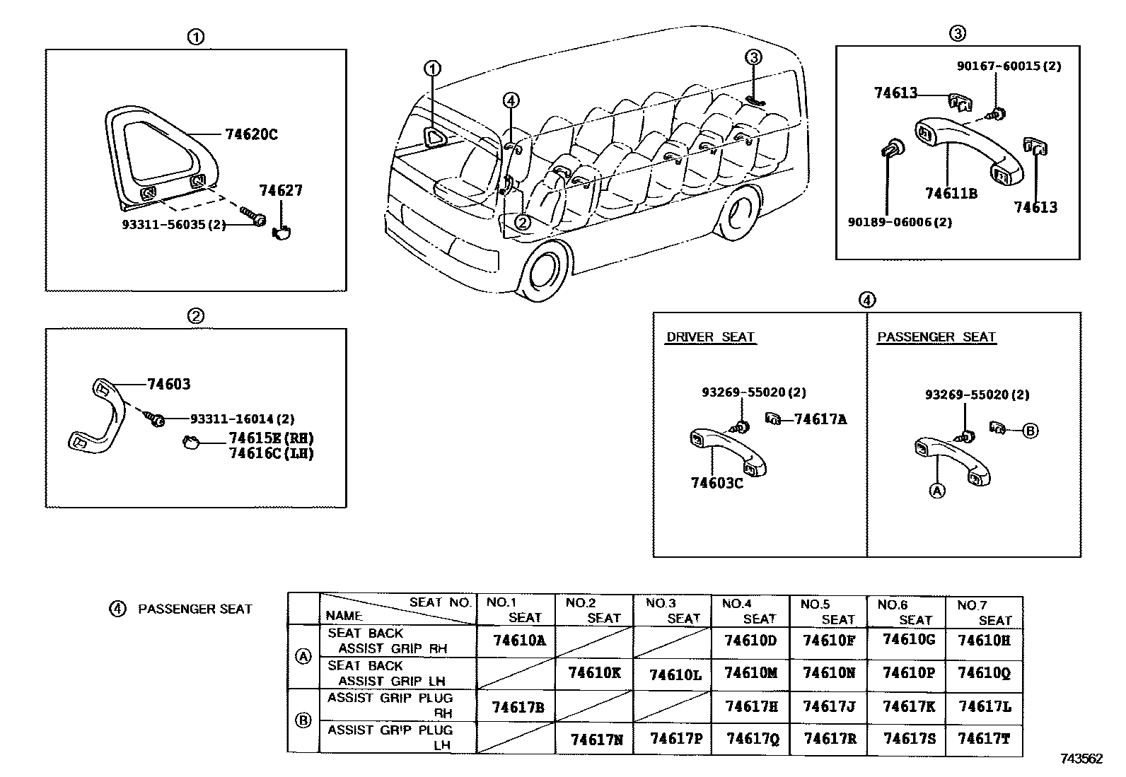 7451 — ARMREST & VISOR