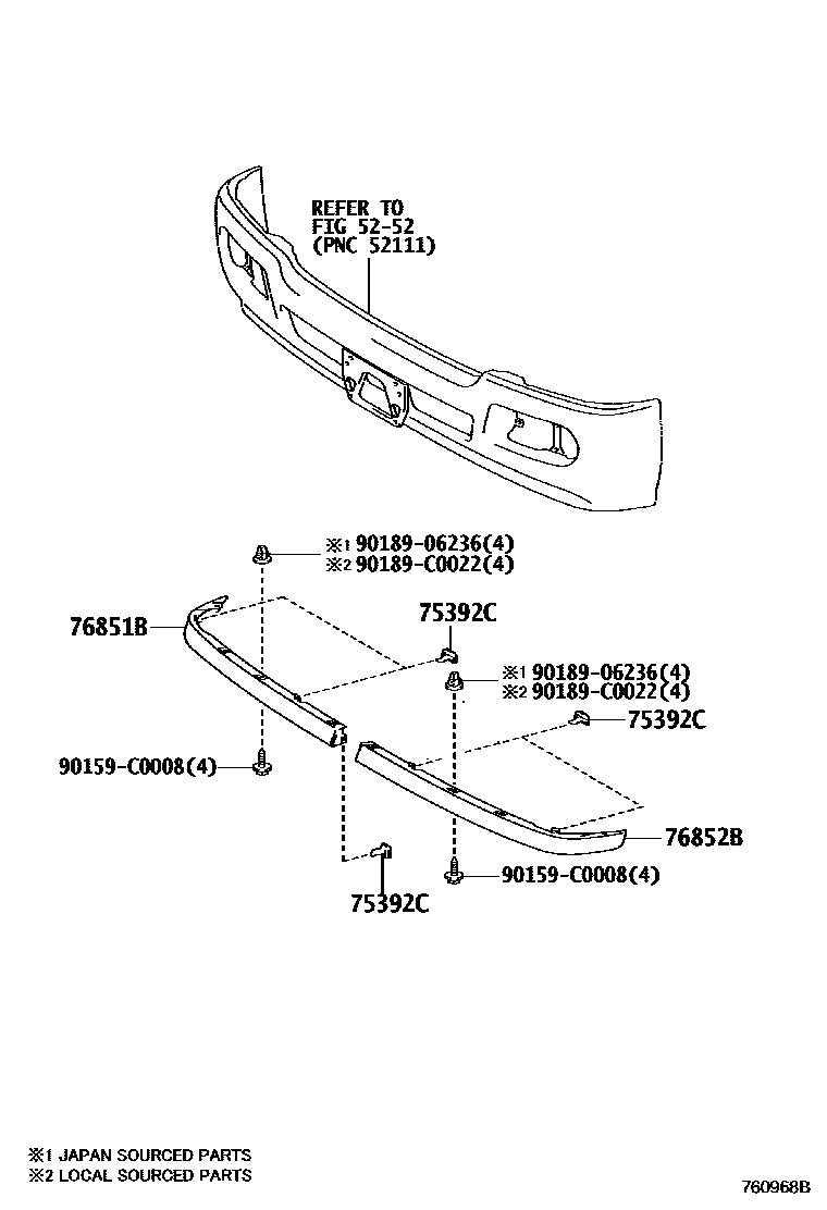 7652 — SPOILER & SIDE MUDGUARD