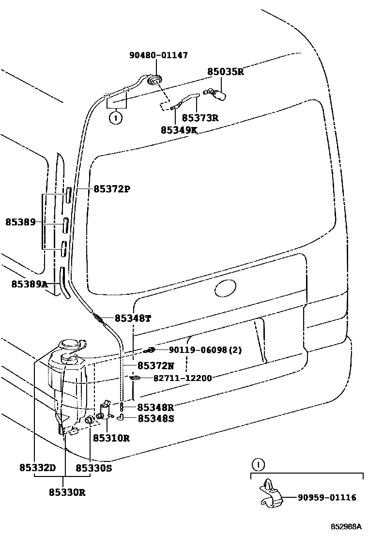 8504 — REAR WASHER