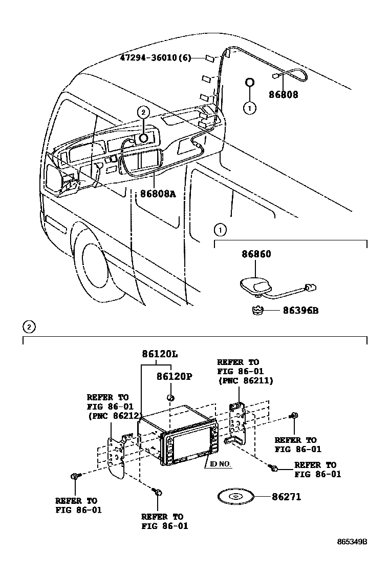 8603 — NAVIGATION & FRONT MONITOR DISPLAY