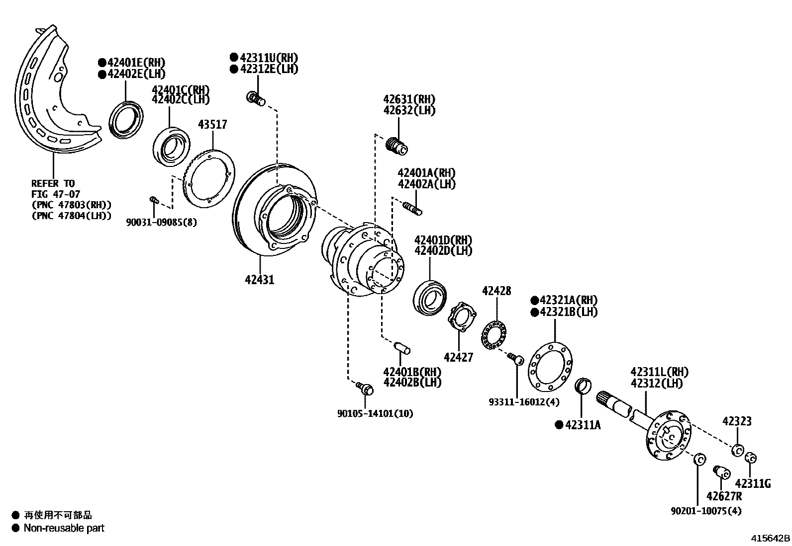 4102 — REAR AXLE SHAFT & HUB