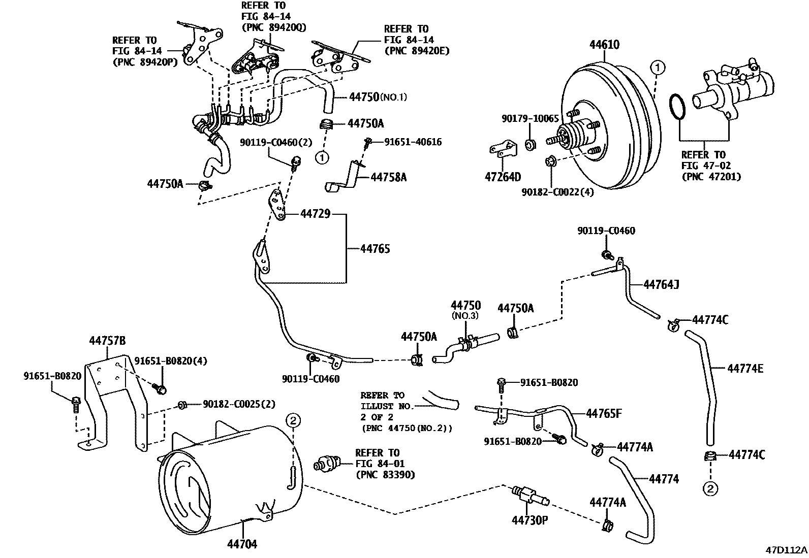 4703 — BRAKE BOOSTER & VACUUM TUBE