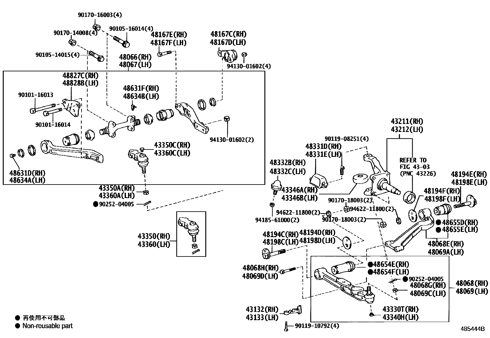 4802 — FRONT AXLE ARM & STEERING KNUCKLE