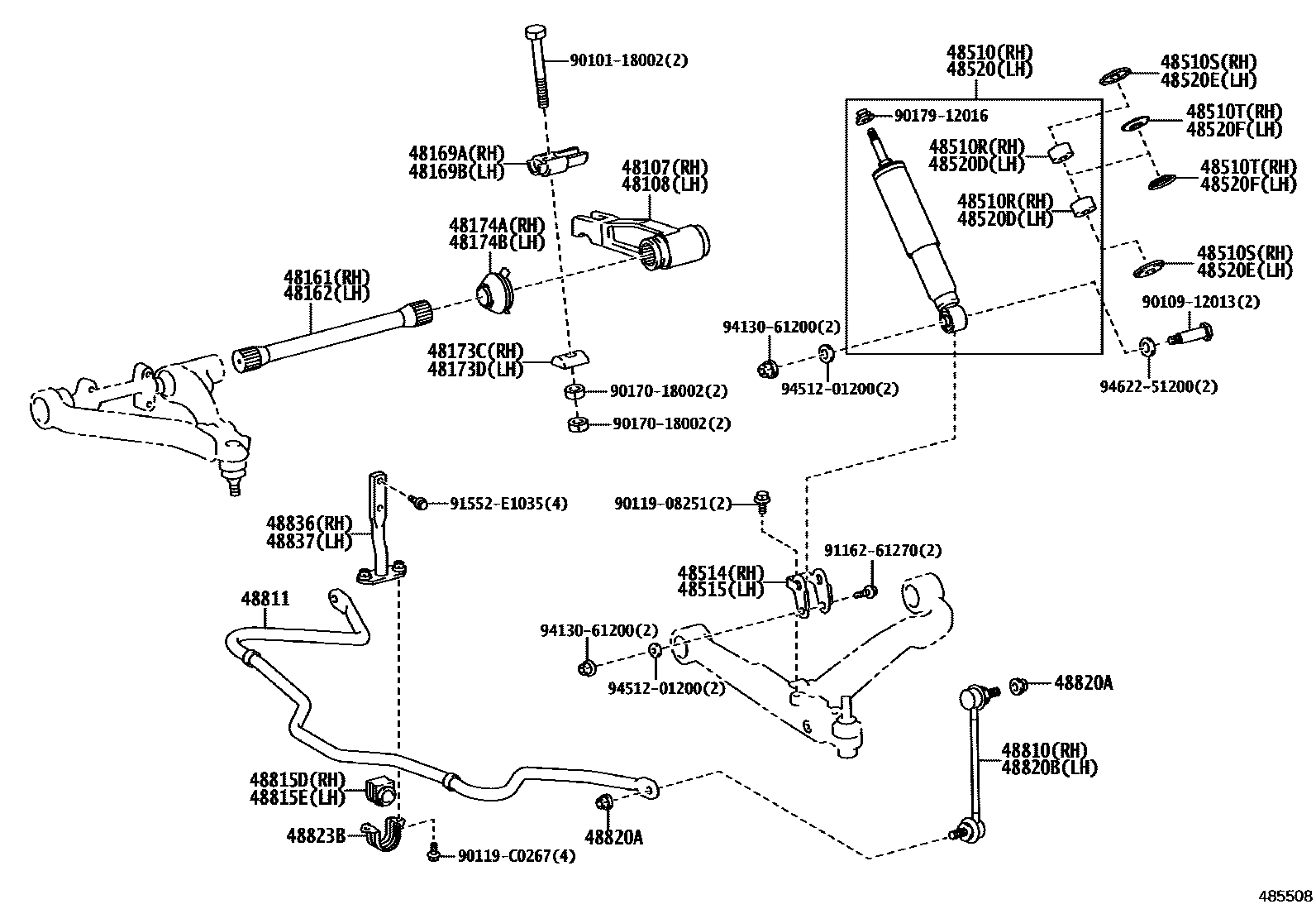 4803 — FRONT SPRING & SHOCK ABSORBER
