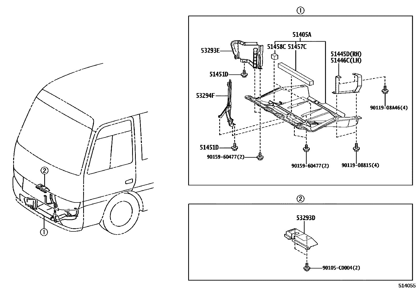 5152 — SUSPENSION CROSSMEMBER & UNDER COVER