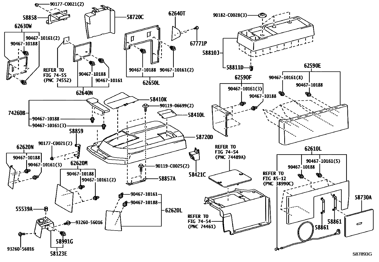 5855 — CONSOLE BOX & BRACKET