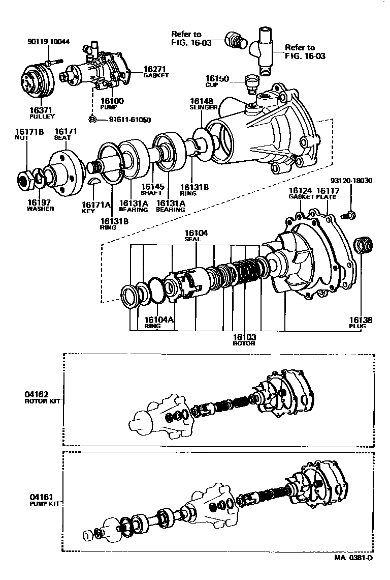 1601 — WATER PUMP
