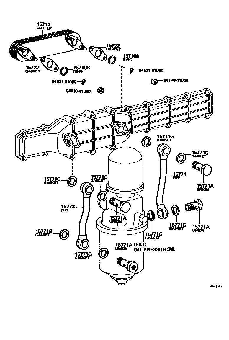 1503 — ENGINE OIL COOLER