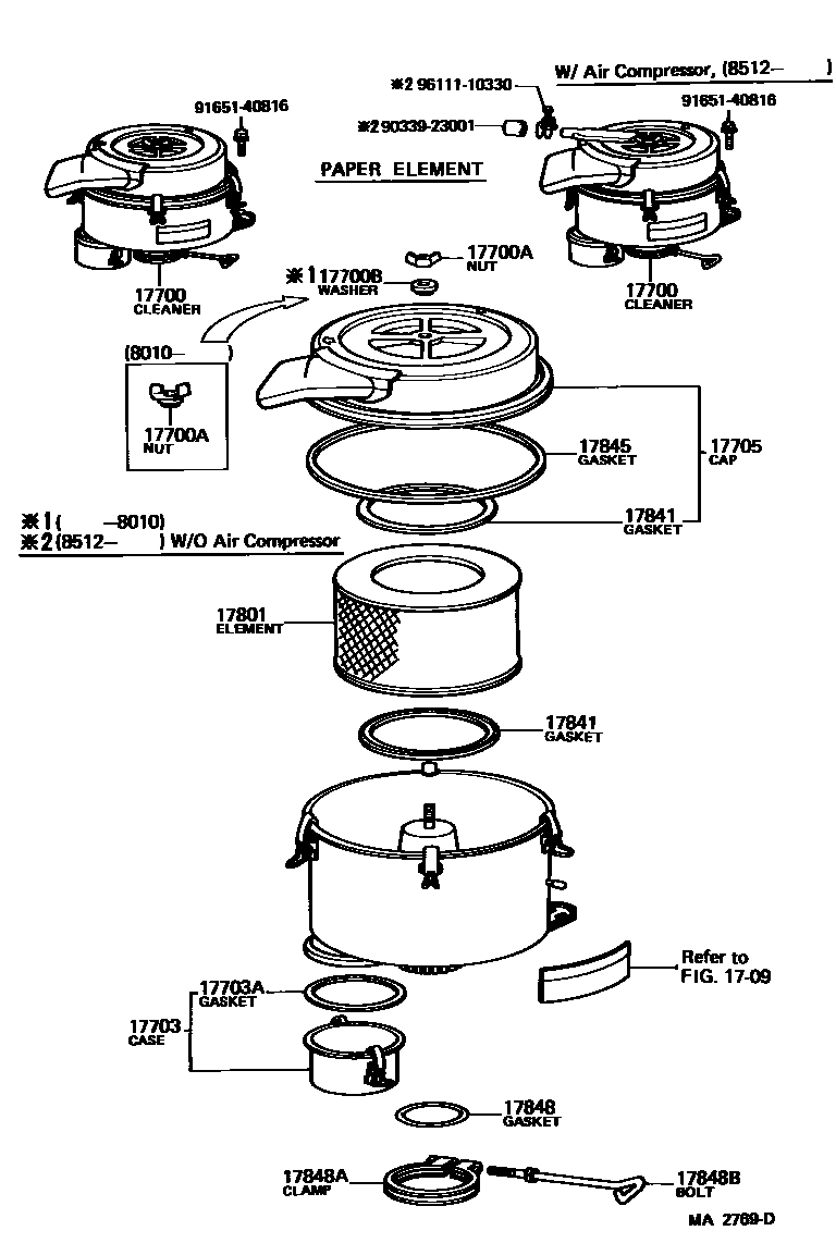 1703 — AIR CLEANER