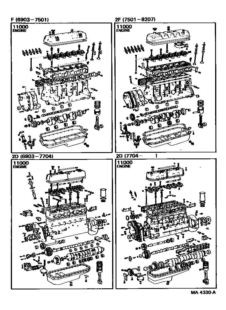1101 — PARTIAL ENGINE ASSEMBLY