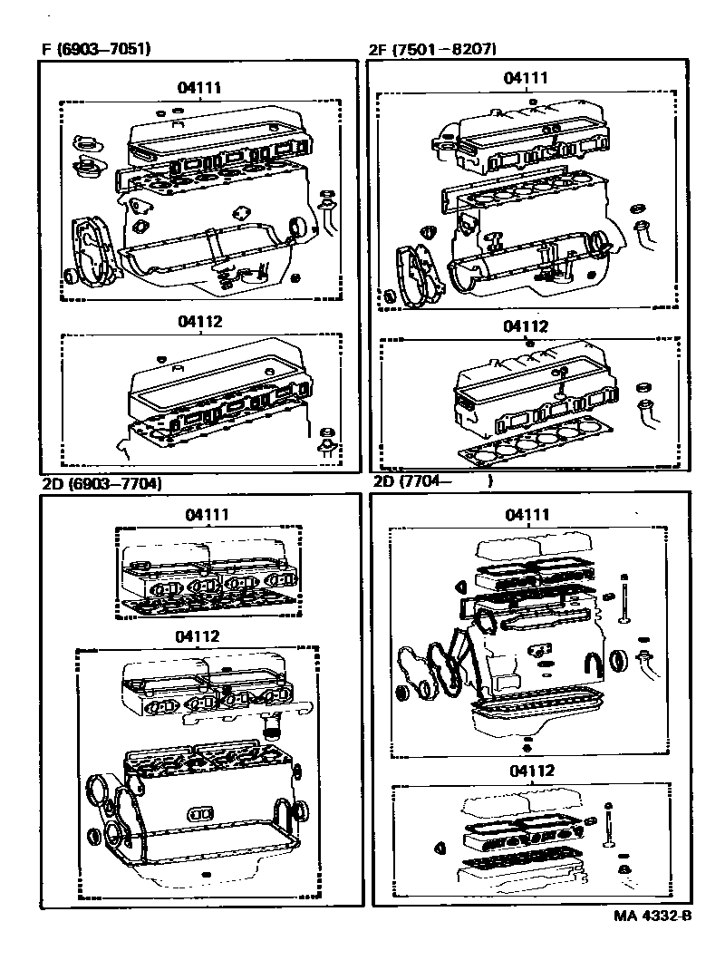 1103 — ENGINE OVERHAUL GASKET KIT