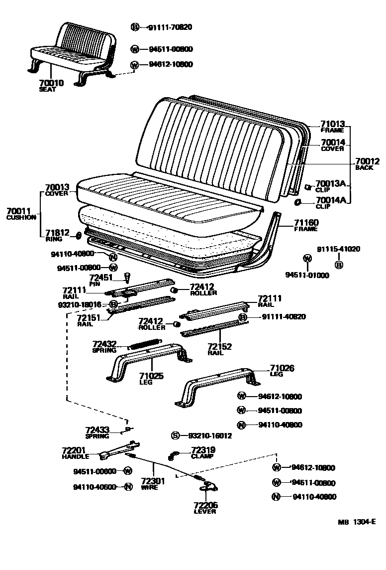 7151 — SEAT & SEAT TRACK
