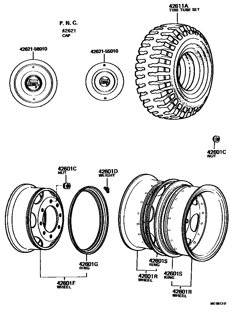 4103 — DISC WHEEL & WHEEL CAP