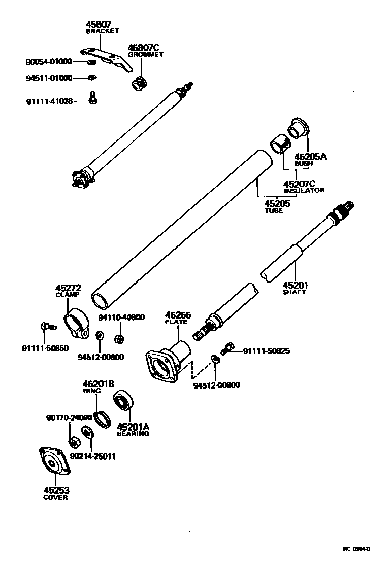 4501 — STEERING COLUMN & SHAFT