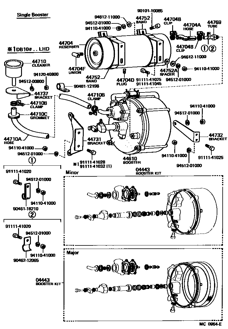 4703 — BRAKE BOOSTER & VACUUM TUBE
