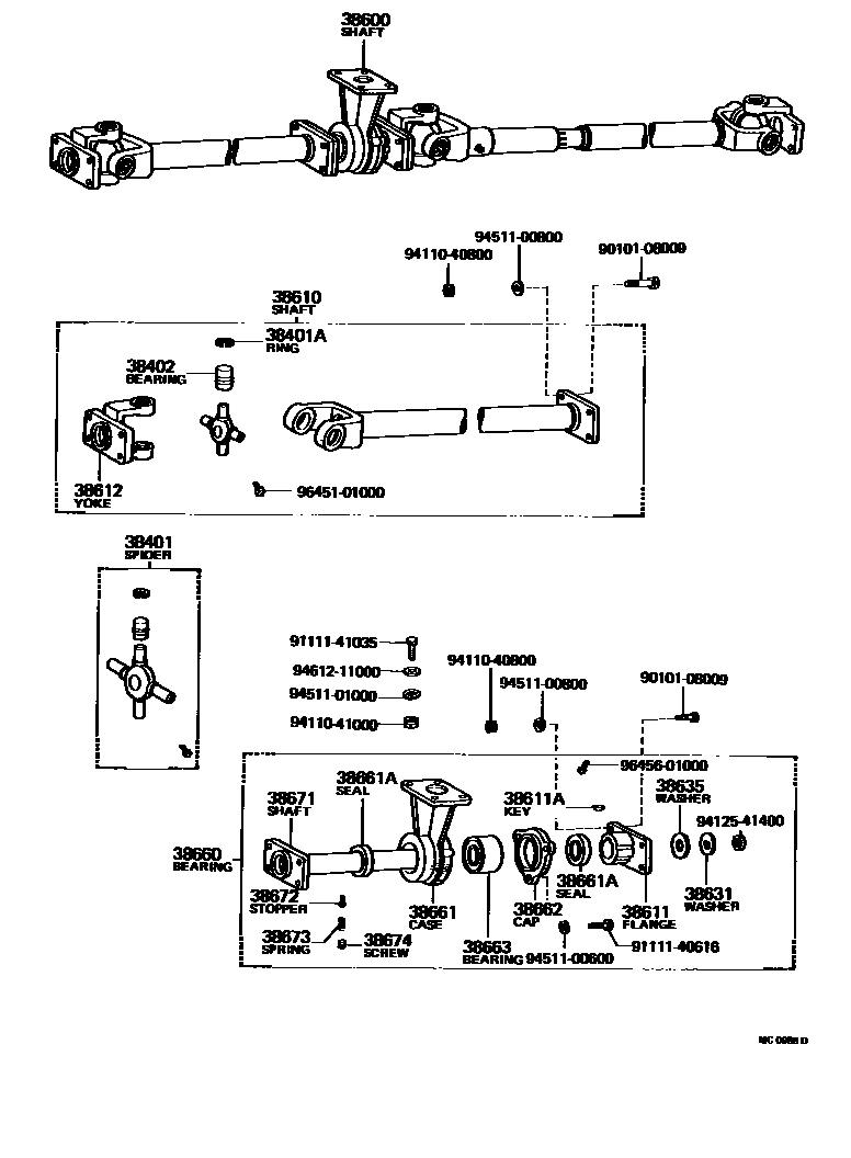 3603 — DRIVE SHAFT