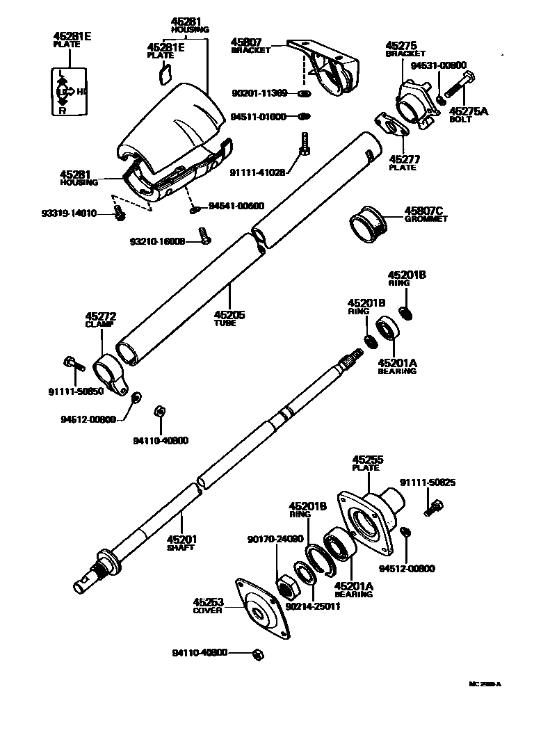 4501 — STEERING COLUMN & SHAFT