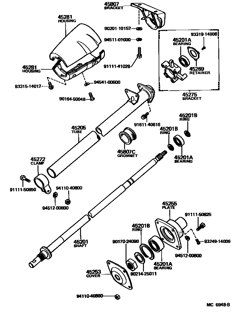 4501 — STEERING COLUMN & SHAFT