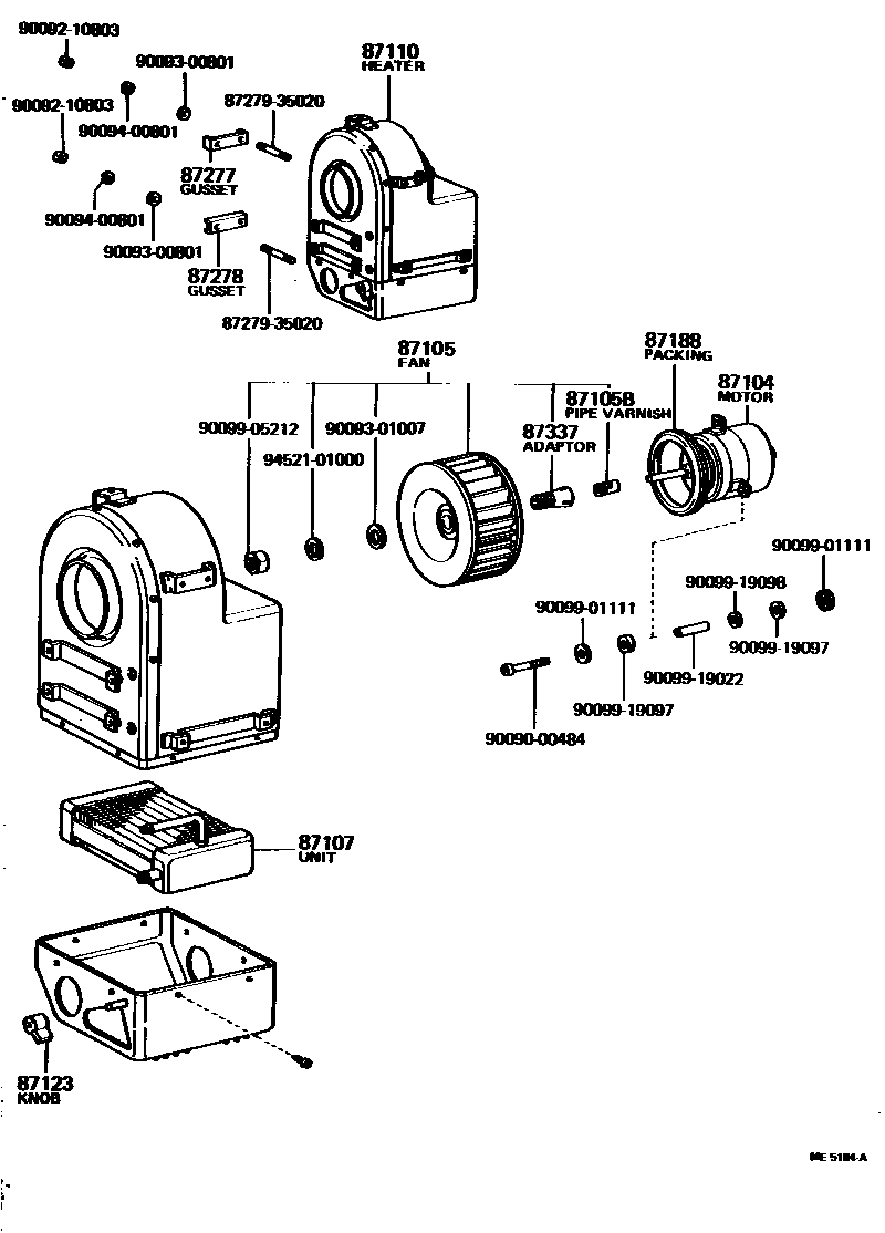 8712 — HEATING & AIR CONDITIONING - HEATER UNIT & BLOWER