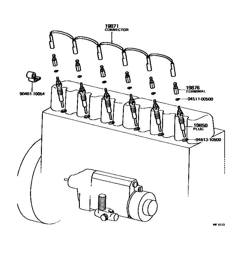 1901 — IGNITION COIL & SPARK PLUG / GLOW PLUG
