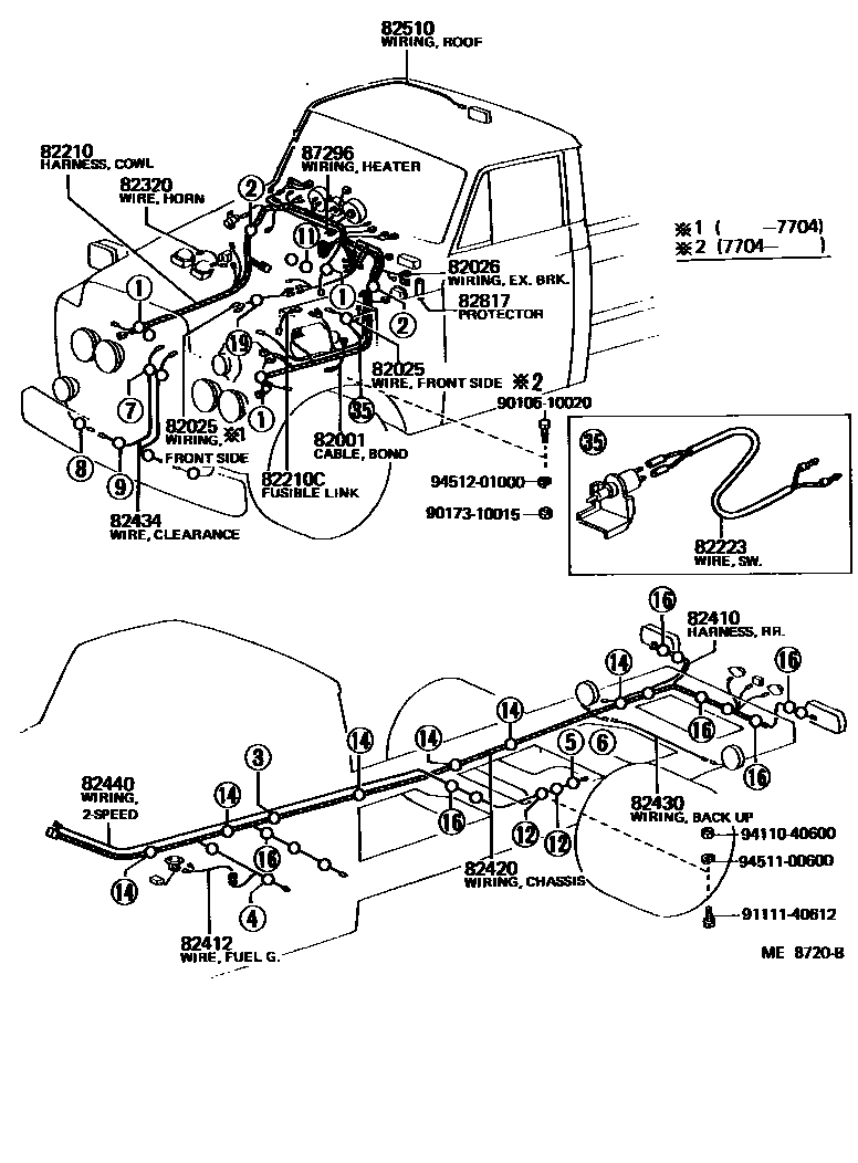 8202 — WIRING & CLAMP