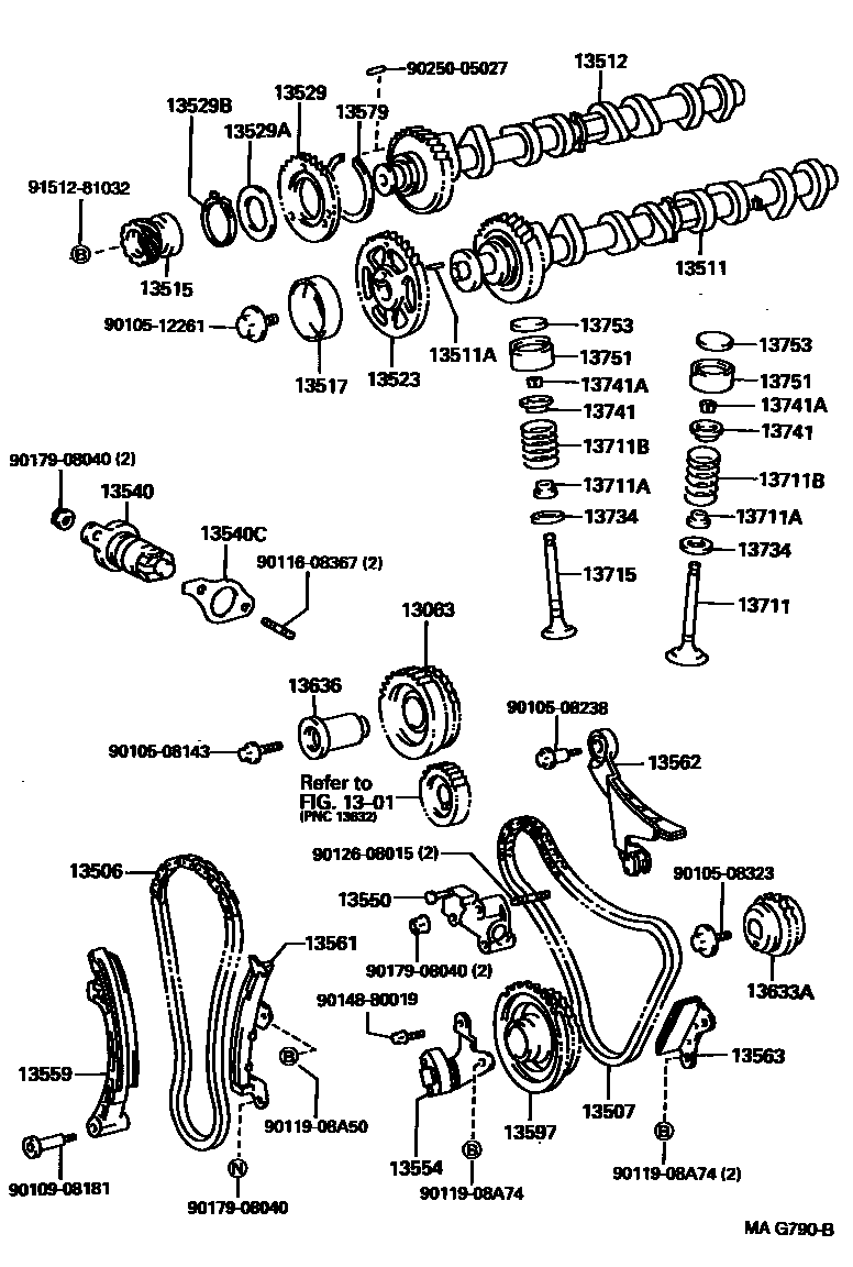 1302 — CAMSHAFT & VALVE