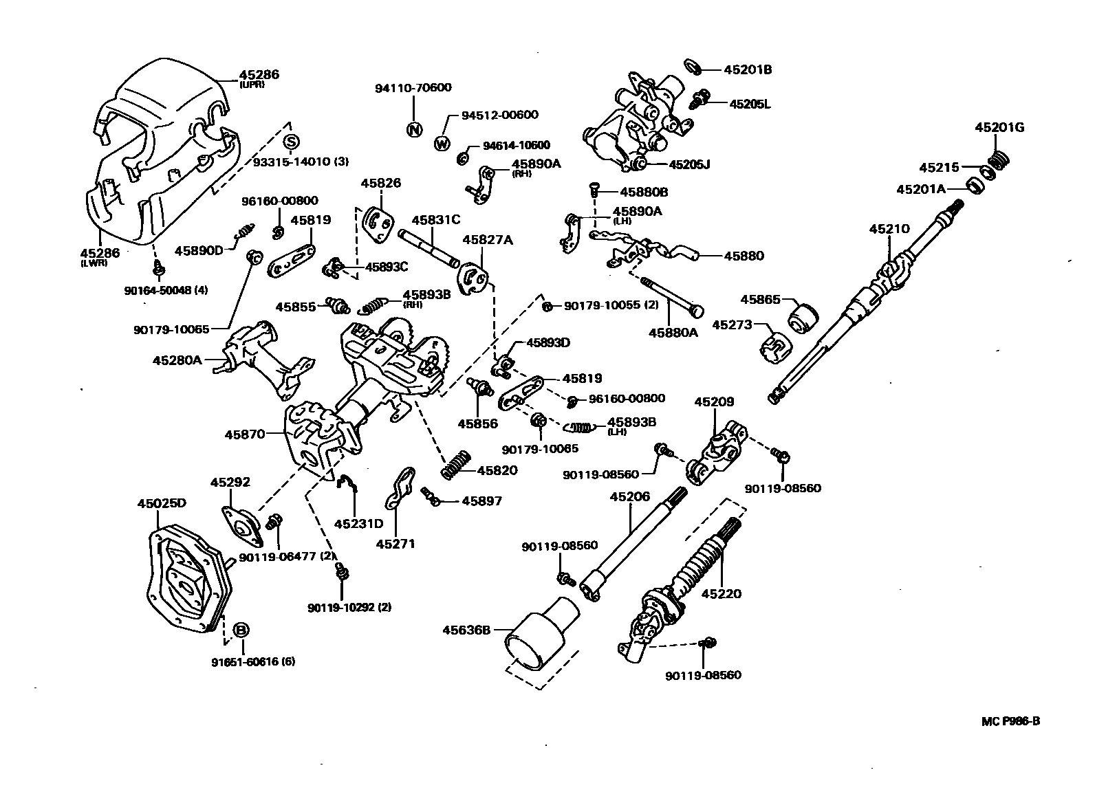 4501 — STEERING COLUMN & SHAFT