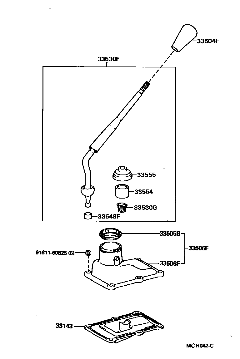 3312 — SHIFT LEVER & RETAINER