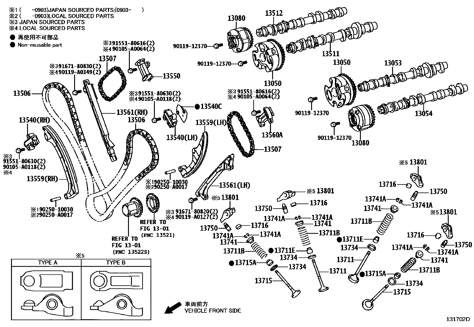 1302 — CAMSHAFT & VALVE