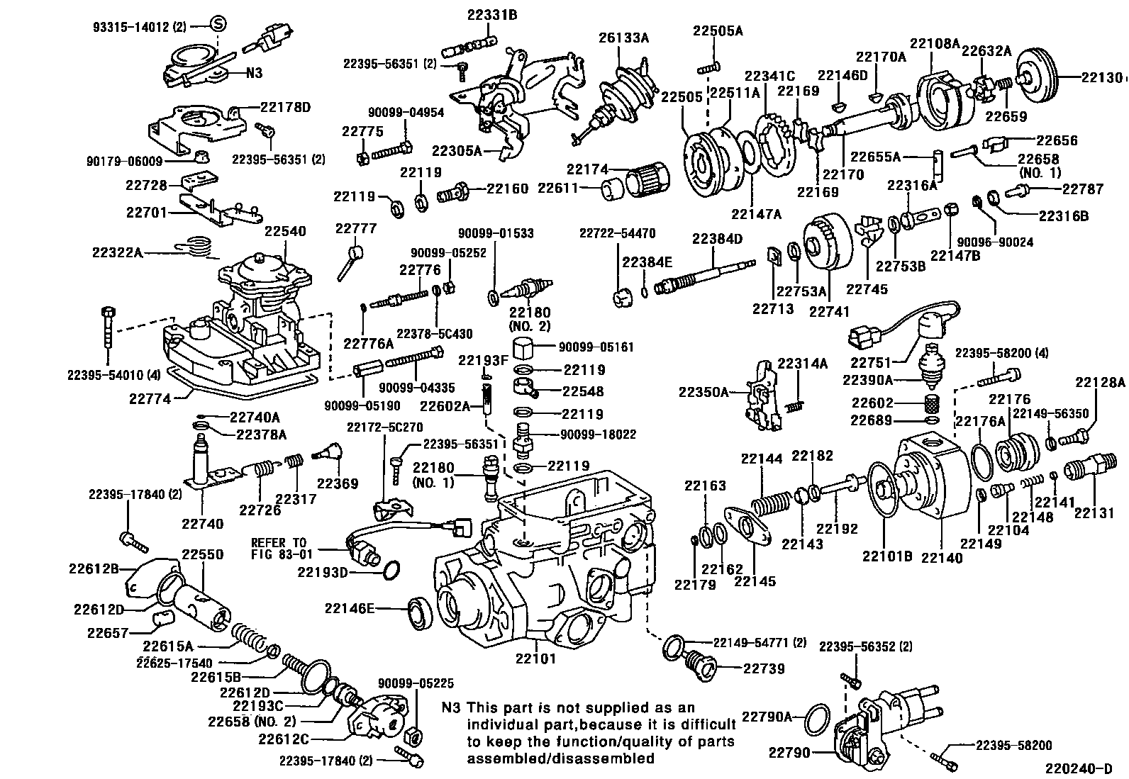 2203 — INJECTION PUMP BODY
