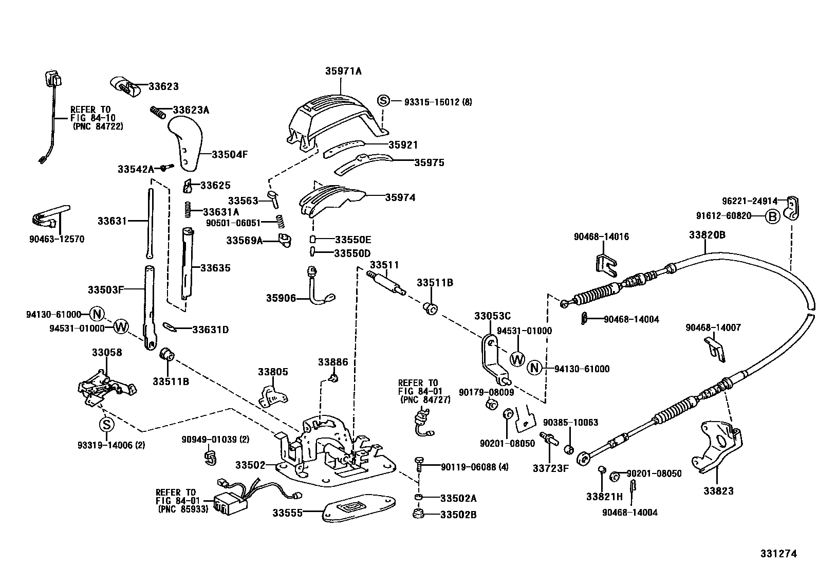 3312 — SHIFT LEVER & RETAINER