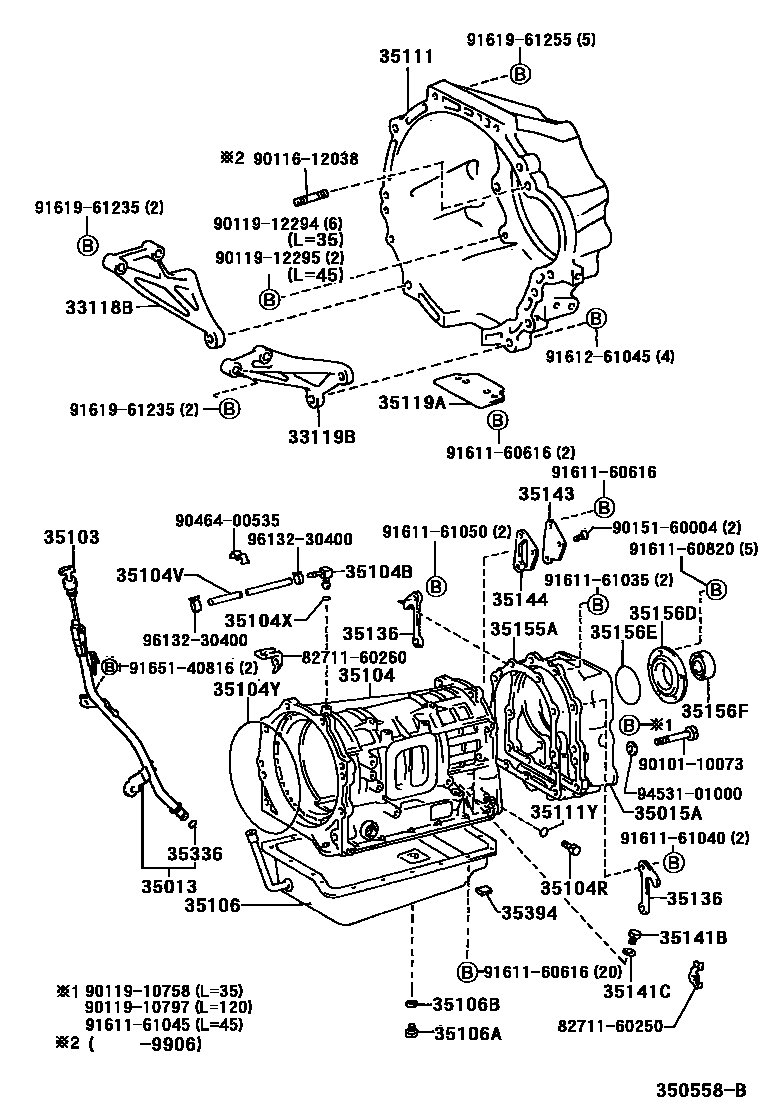 3503 — TRANSMISSION CASE & OIL PAN (ATM)