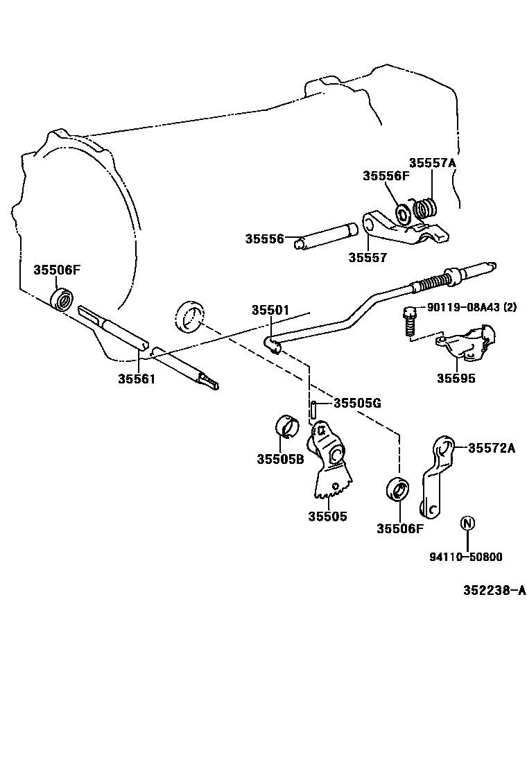 3513 — THROTTLE LINK & VALVE LEVER (ATM)