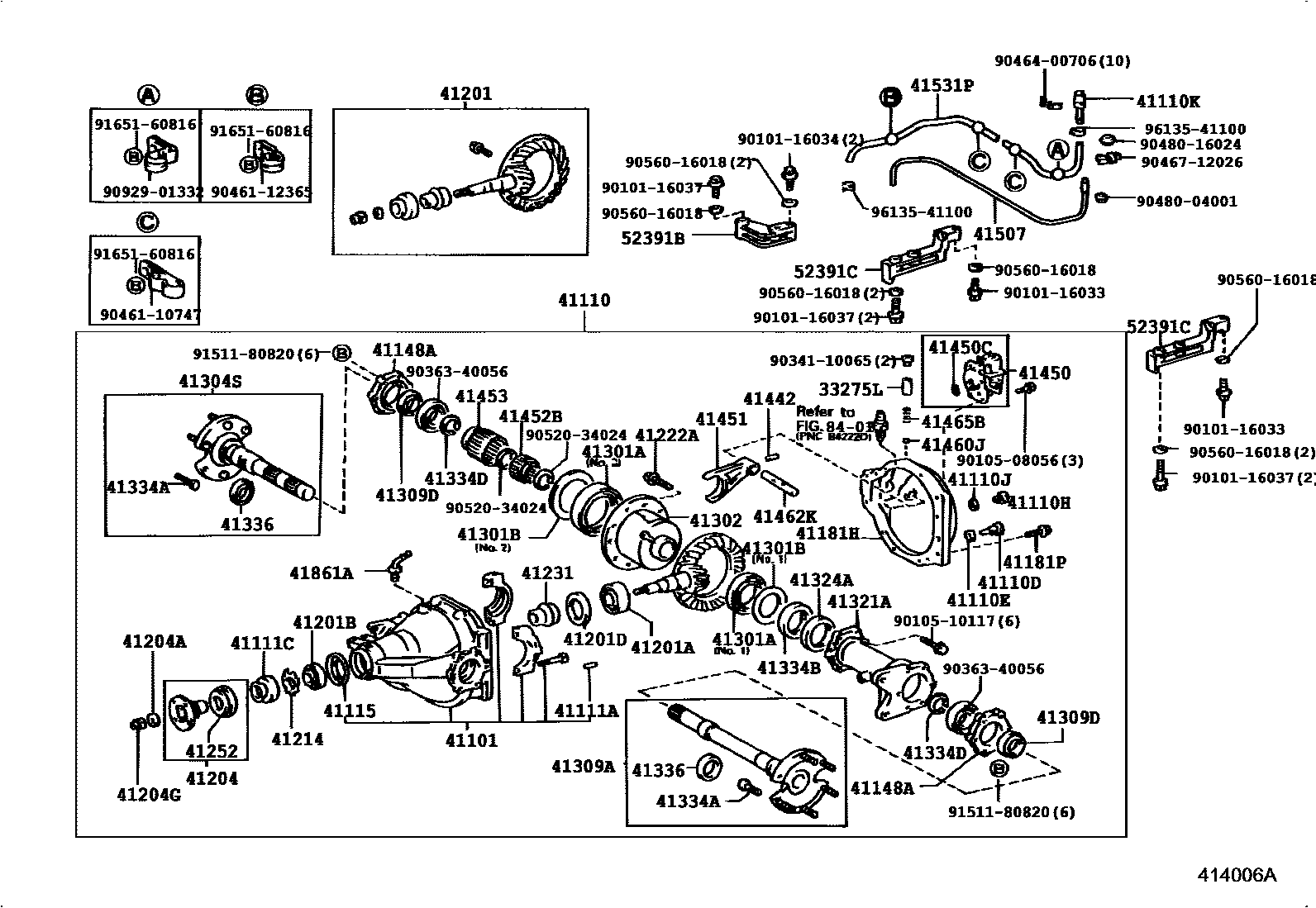 4101 — REAR AXLE HOUSING & DIFFERENTIAL