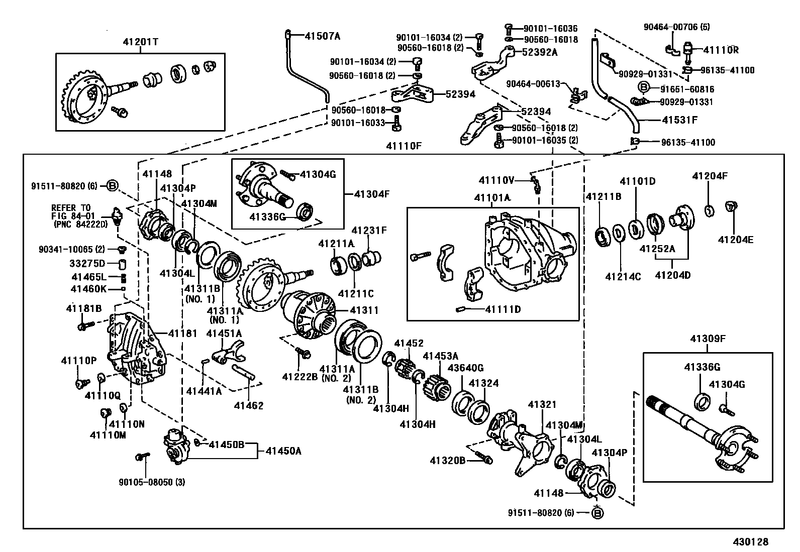 4301 — FRONT AXLE HOUSING & DIFFERENTIAL