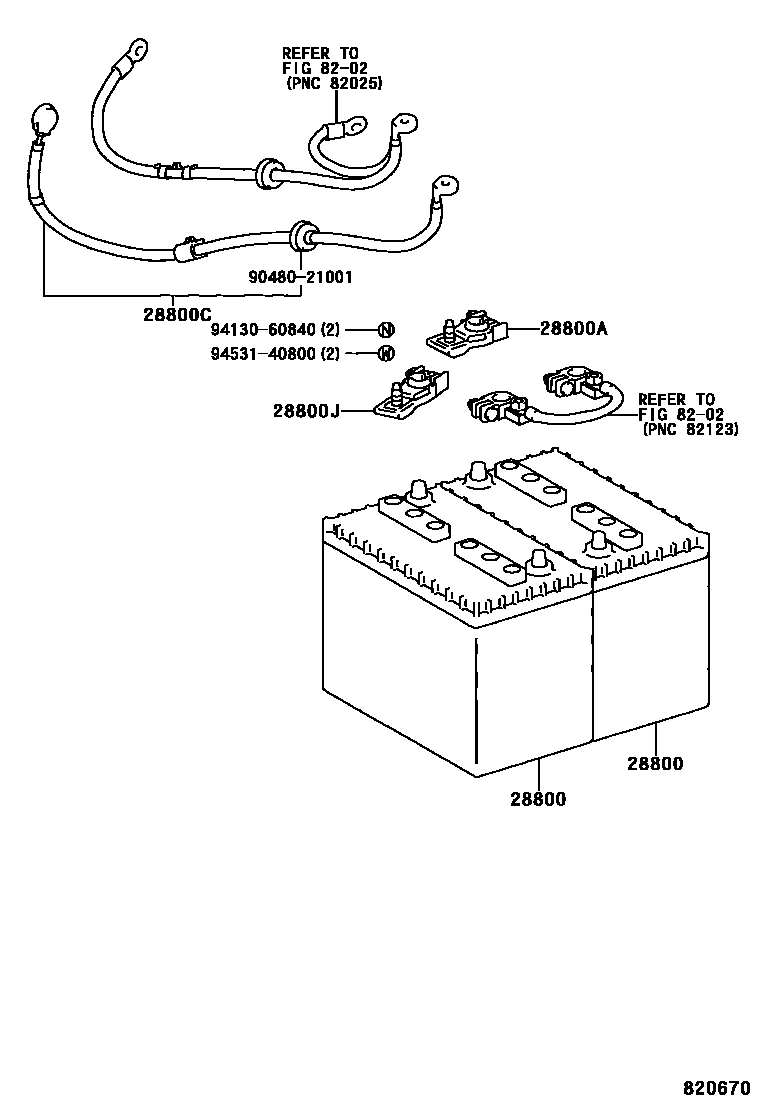 8201 — BATTERY & BATTERY CABLE