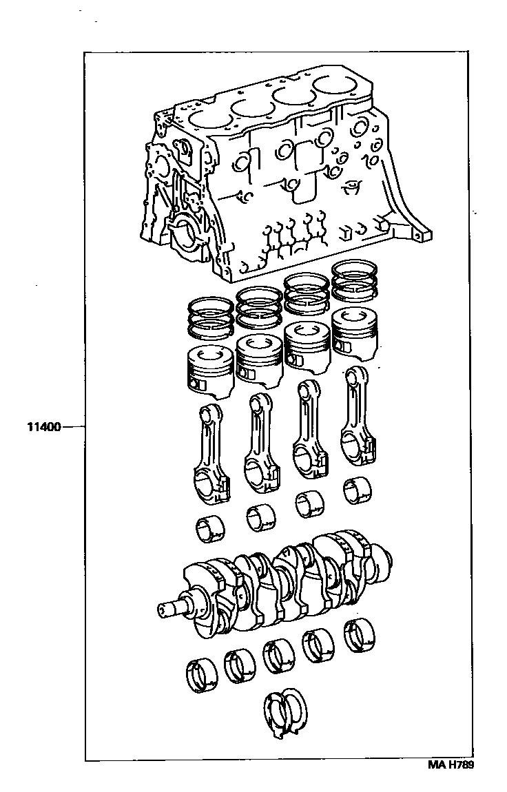 1102 — SHORT BLOCK ASSEMBLY