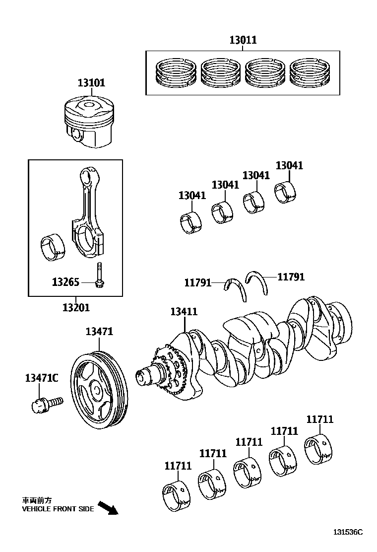 1301 — CRANKSHAFT & PISTON