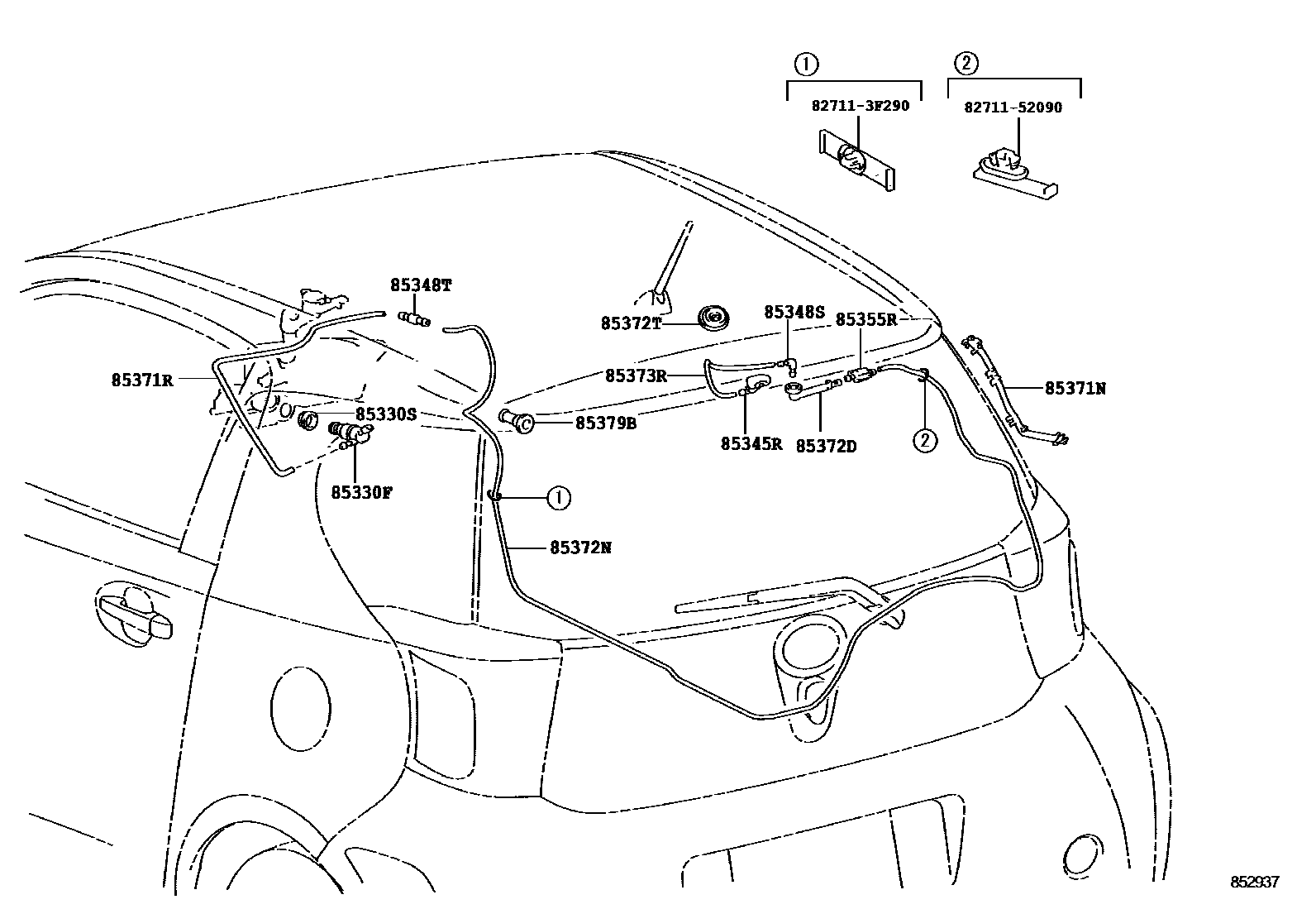8504 — REAR WASHER