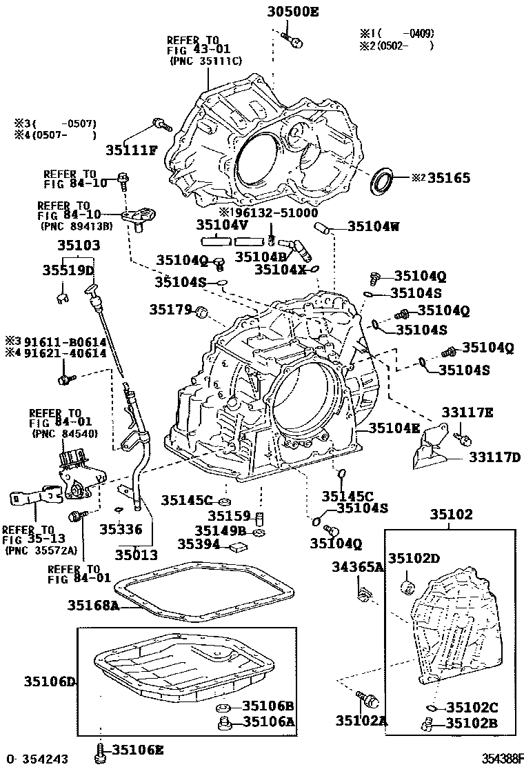 3503 — TRANSMISSION CASE & OIL PAN (ATM)