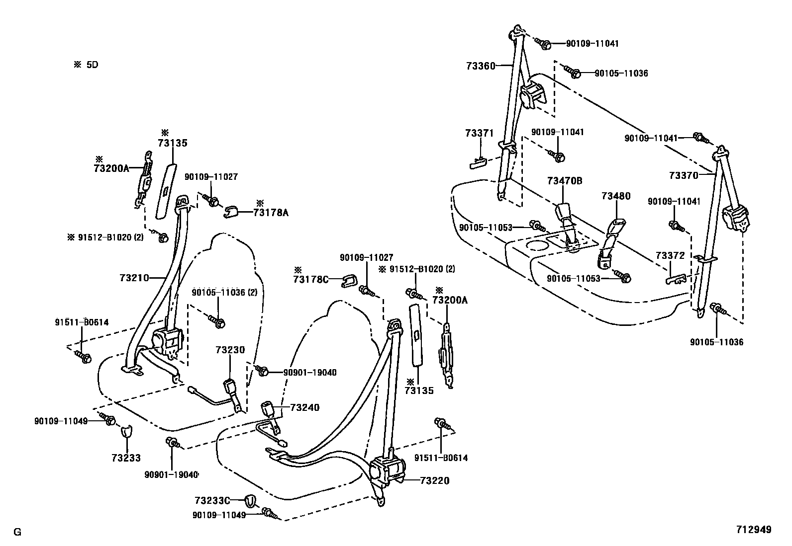 7104 — SEAT BELT & CHILD RESTRAINT SEAT
