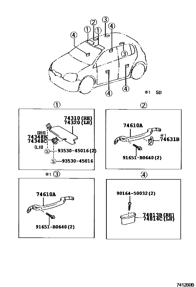 7401 — ARMREST & VISOR