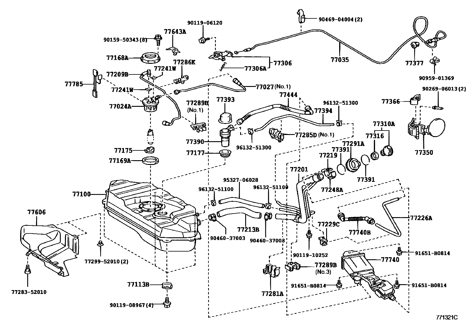 7701 — FUEL TANK & TUBE