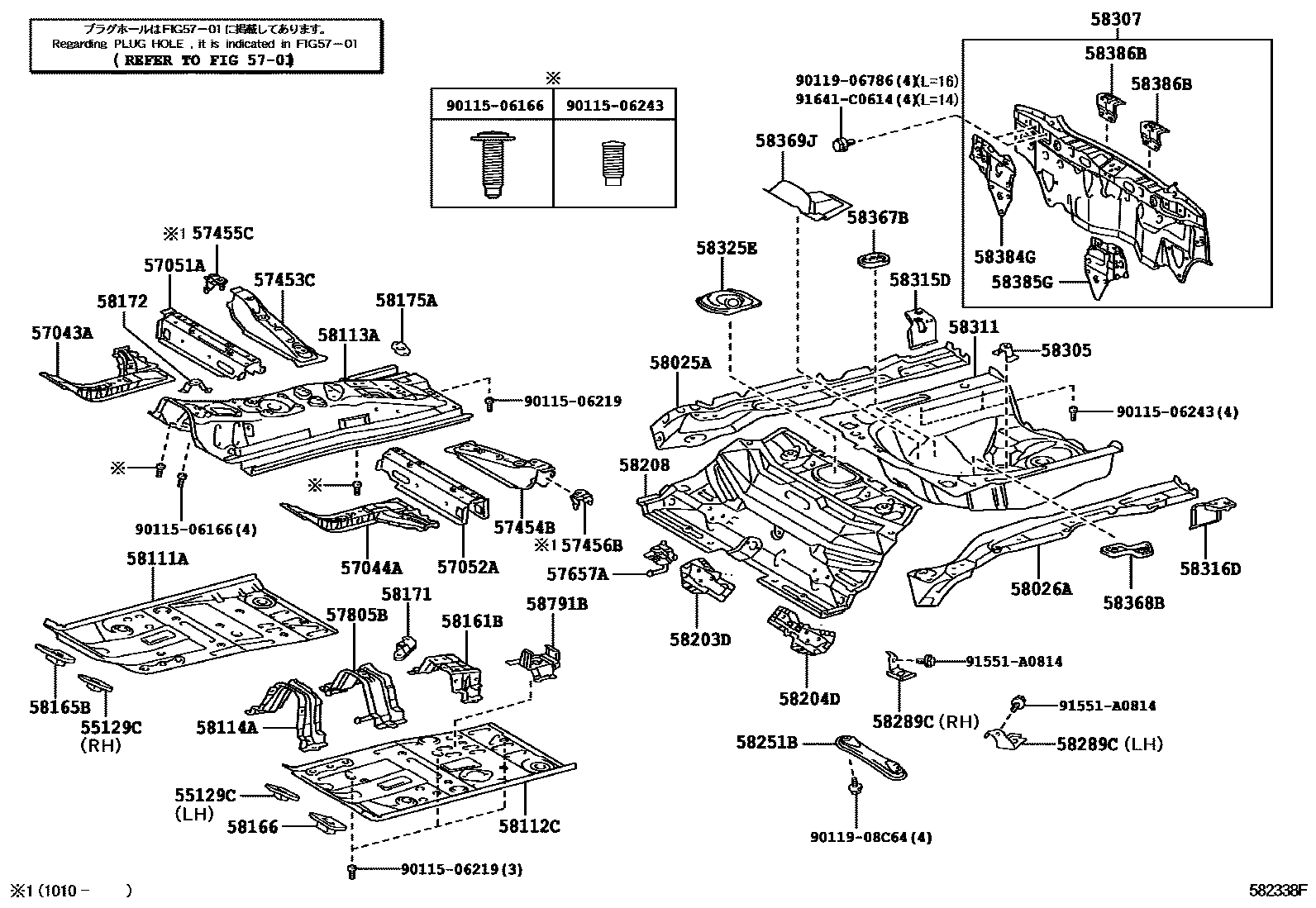 5801 — FLOOR PAN & LOWER BACK PANEL
