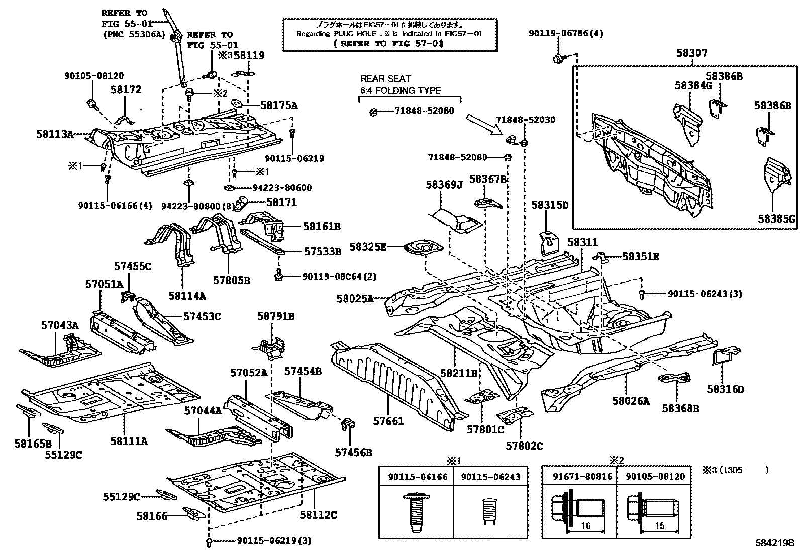 5801 — FLOOR PAN & LOWER BACK PANEL