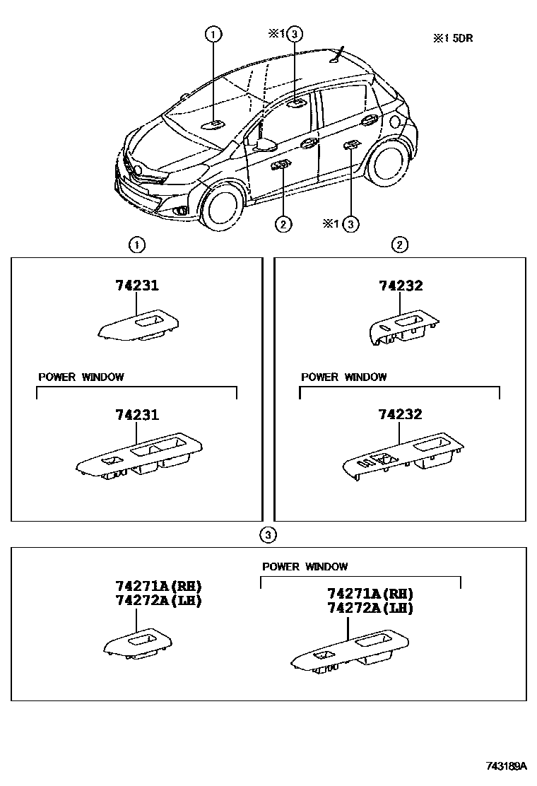 7401 — ARMREST & VISOR