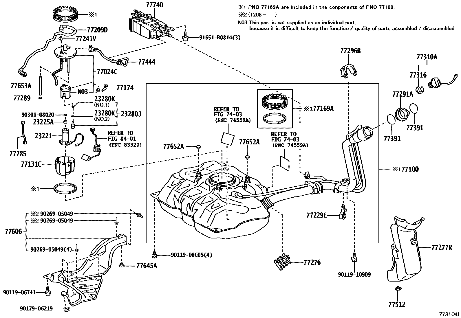 7701 — FUEL TANK & TUBE