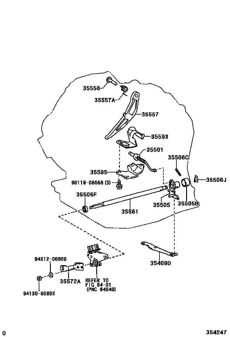 3513 — THROTTLE LINK & VALVE LEVER (ATM)